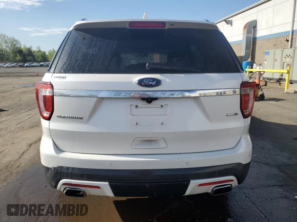 2016 Ford Explorer Platinum with VIN 1FM5K8HT8GGB25290, listed as a Copart auction lot 54882715 with 104,299 mi miles and Salvage Title. Bid and sale history available at DreamBid. Image 6.