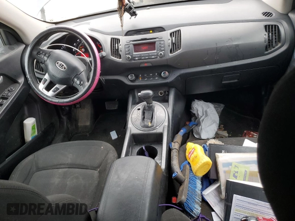 2011 Kia Sportage LX with VIN KNDPB3A27B7100410, listed as a Copart auction lot 48421055 with 86,132 mi miles and Salvage Title. Bid and sale history available at carsss.com. Image 8.