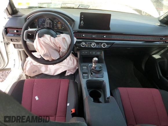 2025 Honda Civic Si with VIN 2HGFE1E52SH475185, listed as a Copart auction lot 46912485 with 117 mi miles and Salvage Title. Bid and sale history available at DreamBid. Image 8.