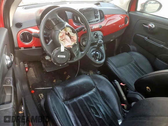 2016 FIAT 500 Lounge with VIN 3C3CFFER9GT122184, listed as a Copart auction lot 61877895 with 49,071 mi miles and Salvage title. Bid and sale history available at DreamBid. Image 8.
