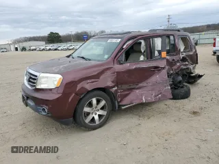 2012 Honda Pilot Touring with VIN 5FNYF3H91CB032239, listed as a Copart auction lot 46851165 with 101,402 mi miles and Salvage Title. Bid and sale history available at carsss.com. Image 1.