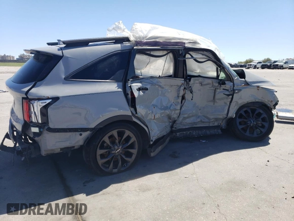 2022 Kia Sorento X-Line SX Prestige with VIN 5XYRKDLF5NG092457, listed as a Copart auction lot 49263335 with Not provided miles and Salvage title. Bid and sale history available at DreamBid. Image 3.
