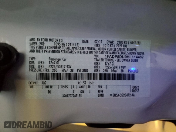 2017 Ford C-Max Titanium z VIN 1FADP5DU9HL114487, wystawiony jako Copart lot #82641644 z przebiegiem 21 430 mil mil oraz Szkoda całkowita • Salvage title. Historia ofert i sprzedaży dostępna na DreamBid. Obrazek 13.
