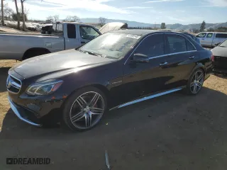 2015 Mercedes-Benz E-Class E 63 AMG S-Model with VIN WDDHF7GB8FB152189, listed as a Copart auction lot 42588145 with 46,885 mi miles and Salvage Title. Bid and sale history available at carsss.com. Image 1.