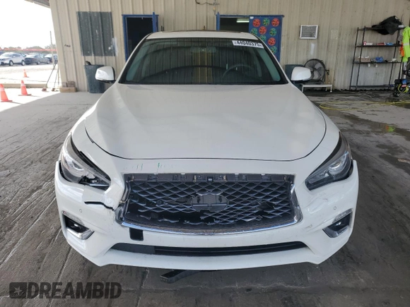 2023 Infiniti Q50 Luxe with VIN JN1EV7BPXPM510470, listed as a Copart auction lot 44040375 with 19,824 mi miles and Salvage Title. Bid and sale history available at DreamBid. Image 5.