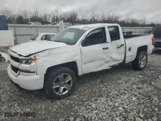 2018 Chevrolet Silverado 1500 Custom with VIN 1GCRCPEH4JZ183762, listed as a Copart auction lot 84399474 with 170,210 mi miles and Salvage Title. Bid and sale history available at carsss.com. Image 1.