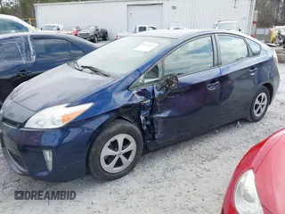 2013 Toyota Prius One with VIN JTDKN3DU8D1717206, listed as a IAAI auction lot 41723313 with 124,111 mi miles. Bid and sale history available at carsss.com. Image 2.