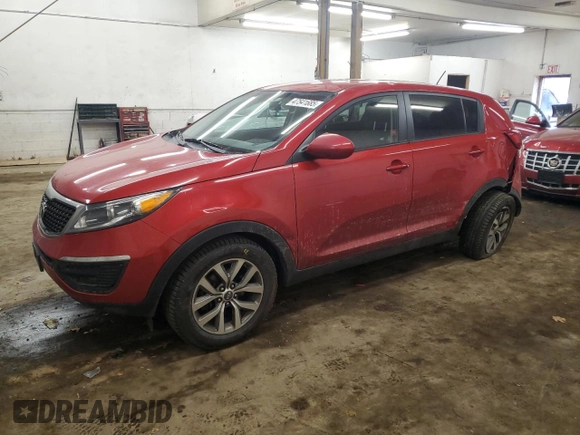 2014 Kia Sportage LX with VIN KNDPB3AC0E7623541, listed as a Copart auction lot 47541685 with 124,998 mi miles and Salvage Title. Bid and sale history available at carsss.com. Image 1.