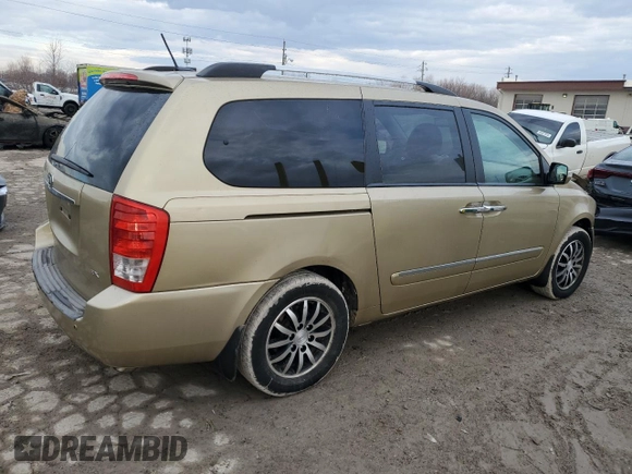 2011 Kia Sedona EX with VIN KNDMH4C74B6374931, listed as a Copart auction lot 46694665 with 219,763 mi miles and Salvage Title. Bid and sale history available at carsss.com. Image 3.