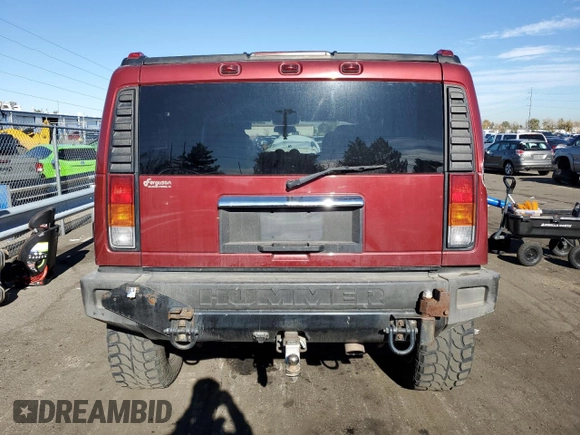 2003 Hummer H2 with VIN 5GRGN23U93H149294, listed as a Copart auction lot 80242304 with 199,675 mi miles and Salvage Title. Bid and sale history available at carsss.com. Image 6.