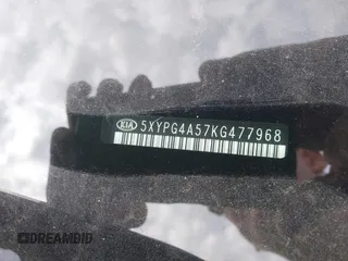 2019 Kia Sorento LX z VIN 5XYPG4A57KG477968, wystawiony jako IAAI lot #41886631 z przebiegiem 129 501 mil mil oraz . Historia ofert i sprzedaży dostępna na DreamBid. Obrazek 9.