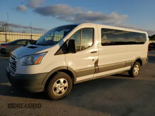 2018 Ford Transit Passenger XL with VIN 1FBZX2YM7JKB05893, listed as a Copart auction lot 44839445 with 128,623 mi miles and Clean Title. Bid and sale history available at carsss.com. Image 1.