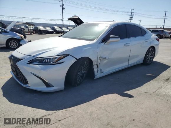 2024 Lexus ES 300h with VIN 58ADA1C13RU037546, listed as a Copart auction lot 57158805 with 49,138 mi miles and Salvage title. Bid and sale history available at DreamBid. Image 1.