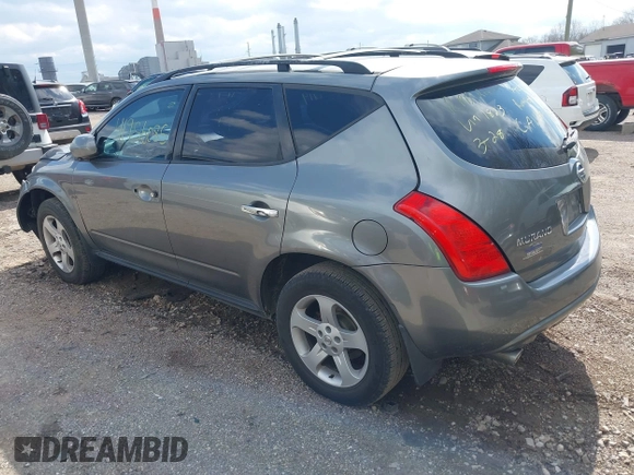 2005 Nissan Murano SE with VIN JN8AZ08T05W301823, listed as a IAAI auction lot 41956085 with 138,811 mi miles and . Bid and sale history available at DreamBid. Image 3.