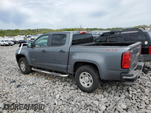2020 Chevrolet Colorado 4WD Work Truck with VIN 1GCGTBEN2L1100394, listed as a Copart auction lot 53183065 with 55,595 mi miles and Salvage Title. Bid and sale history available at carsss.com. Image 2.