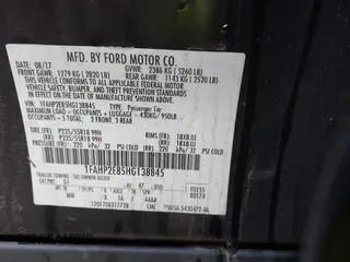 2017 Ford Taurus SEL with VIN 1FAHP2E85HG138845, listed as a IAAI auction lot 41187177 with 140,210 mi miles and . Bid and sale history available at DreamBid. Image 9.