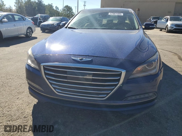 2017 Genesis G80 Ultimate with VIN KMHGN4JF7HU181009, listed as a Copart auction lot 47967285 with Not Provided miles and Salvage Title. Bid and sale history available at DreamBid. Image 5.
