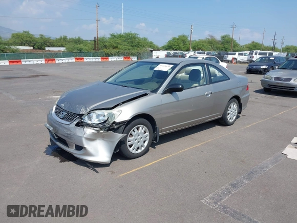 2005 Honda Civic Cpe LX with VIN 1HGEM22575L060752, listed as a IAAI auction lot 41688529 with 69,542 mi miles. Bid and sale history available at carsss.com. Image 17.