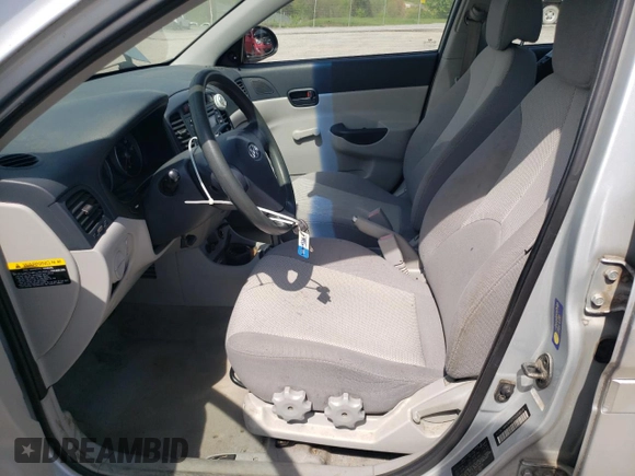 2007 Hyundai Accent GLS with VIN KMHCN46C17U108018, listed as a Copart auction lot 55632095 with 185,467 mi miles and Salvage title. Bid and sale history available at DreamBid. Image 7.