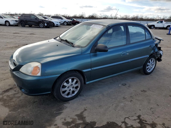 2004 Kia Rio with VIN KNADC125546294695, listed as a Copart auction lot 86914954 with 147,260 mi miles and Salvage Title. Bid and sale history available at carsss.com. Image 1.