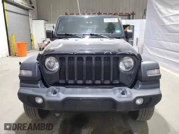 2020 Jeep Wrangler Sport S с VIN 1C4GJXAN0LW208914, выставлен на аукционе Copart как лот 54776855 с пробегом 75 200 миль миль и Списание • Salvage title. История ставок и продаж доступна на DreamBid. Изображение 5.