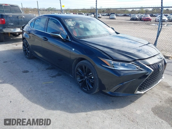 2023 Lexus ES with VIN 58AJZ1B10PU158450, listed as a IAAI auction lot 41345571 with 6,383 mi miles. Bid and sale history available at carsss.com. Image 1.