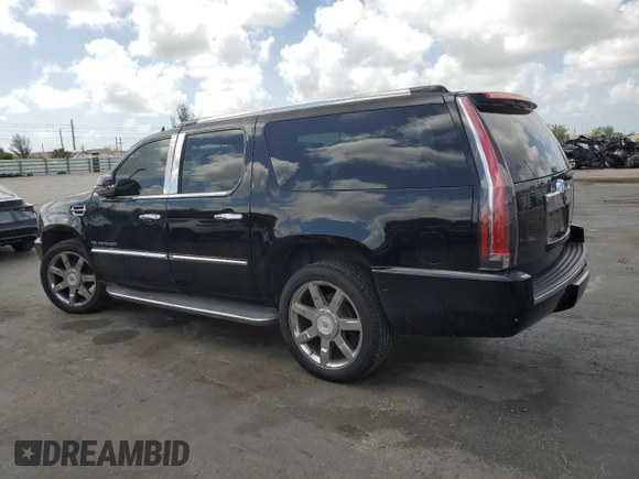 2014 Cadillac Escalade ESV Luxury with VIN 1GYS4HEF8ER211646, listed as a Copart auction lot 61066035 with 218,137 mi miles and Clean title. Bid and sale history available at DreamBid. Image 2.
