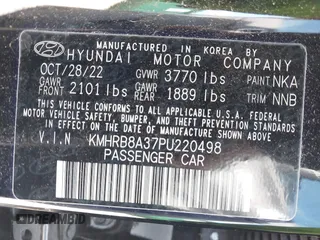 2023 Hyundai Venue SE with VIN KMHRB8A37PU220498, listed as a IAAI auction lot 41273705 with 20,004 mi miles and . Bid and sale history available at DreamBid. Image 9.