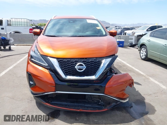 2022 Nissan Murano SL with VIN 5N1AZ2CJXNC110534, listed as a IAAI auction lot 42139773 with 16,093 mi miles and . Bid and sale history available at carsss.com. Image 12.
