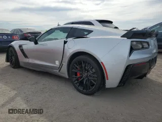 2015 Chevrolet Corvette Z06 2LZ with VIN 1G1YS2D61F5604717, listed as a Copart auction lot 74477974 with 0 mi miles and Salvage Title. Bid and sale history available at carsss.com. Image 2.