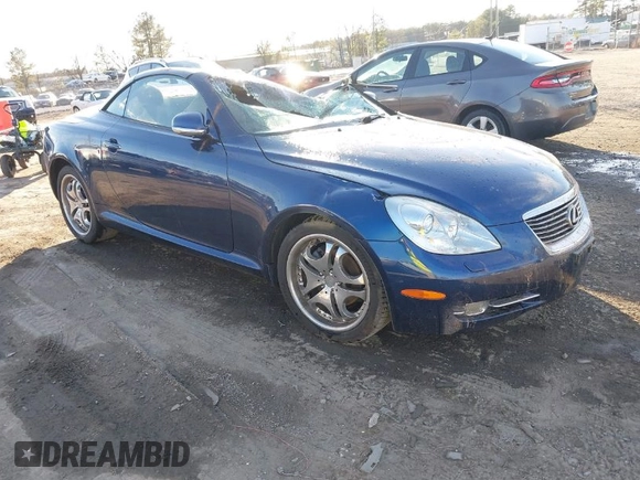 2006 Lexus SC 430 with VIN JTHFN48YX69008462, listed as a IAAI auction lot 41660498 with 168,364 mi miles and . Bid and sale history available at DreamBid. Image 1.