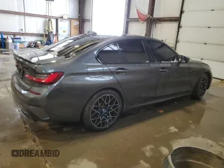 2022 BMW 3 Series M340i xDrive with VIN WBA5U9C02NFL66019, listed as a Copart auction lot 86330044 with 42,394 mi miles and Salvage Title. Bid and sale history available at DreamBid. Image 3.
