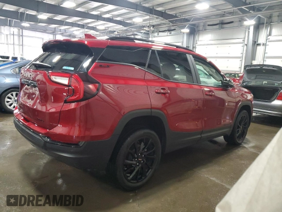 2024 GMC Terrain SLE with VIN 3GKALTEG0RL255982, listed as a Copart auction lot 44430155 with 7,214 mi miles and Salvage Title. Bid and sale history available at DreamBid. Image 3.