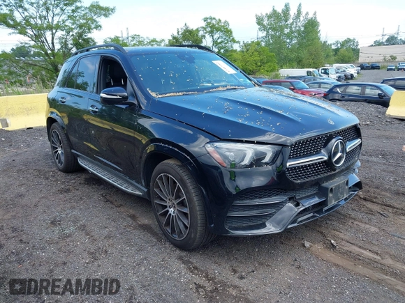 2020 Mercedes-Benz GLE 350 with VIN 4JGFB4KB2LA027849, listed as a IAAI auction lot 42387902 with 46,747 mi miles and . Bid and sale history available at DreamBid. Image 1.