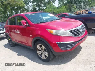 2013 Kia Sportage LX with VIN KNDPB3A29D7379023, listed as a IAAI auction lot 42634941 with 258,956 mi miles and . Bid and sale history available at DreamBid. Image 1.