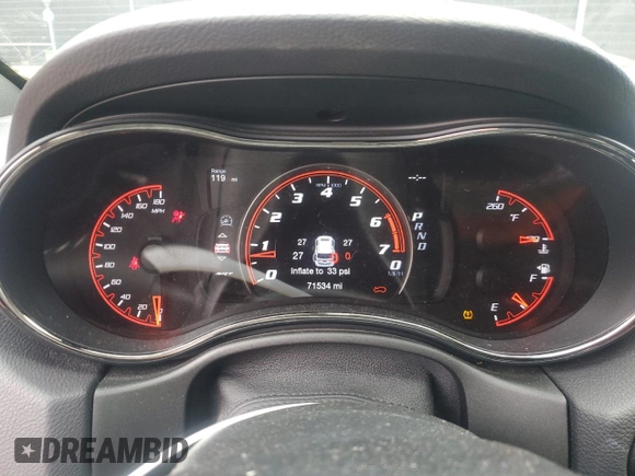 2020 Dodge Durango SRT with VIN 1C4SDJGJ2LC192929, listed as a Copart auction lot 85303824 with 71,534 mi miles and Salvage Title. Bid and sale history available at DreamBid. Image 9.
