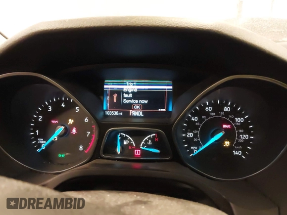 2015 Ford Focus SE with VIN 1FADP3F2XFL342480, listed as a IAAI auction lot 41607487 with 103,530 mi miles. Bid and sale history available at carsss.com. Image 7.