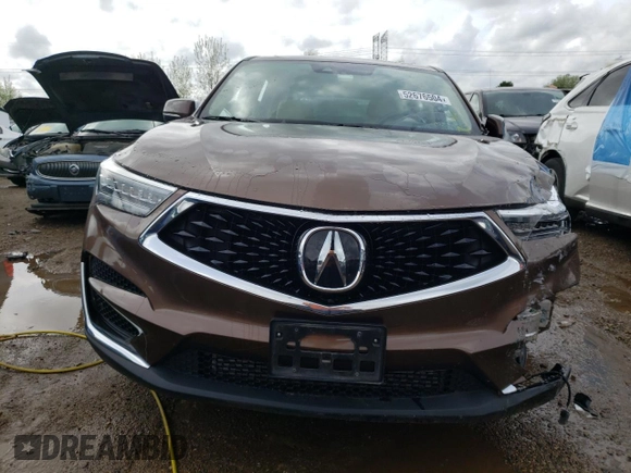 2019 Acura RDX w/Technology Pkg with VIN 5J8TC2H57KL017459, listed as a Copart auction lot 52676504 with 40,732 mi miles and Salvage Title. Bid and sale history available at carsss.com. Image 5.