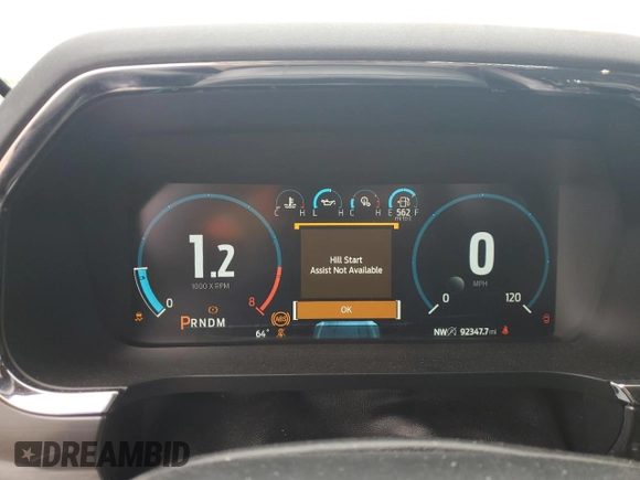 2021 Ford F-150 XL with VIN 1FTFW1E56MFA78191, listed as a Copart auction lot 57582025 with 92,347 mi miles and Salvage title. Bid and sale history available at DreamBid. Image 9.