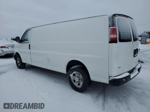 2016 Chevrolet Express Cargo Van with VIN 1GCWGBFF0G1131835, listed as a Copart auction lot 47828095 with 235,021 mi miles and Salvage Title. Bid and sale history available at carsss.com. Image 2.