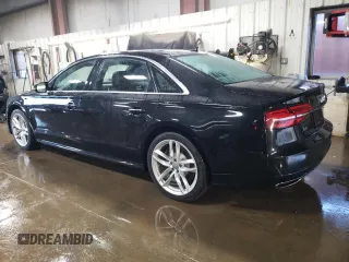 2017 Audi A8 z VIN WAU44AFD2HN014533, wystawiony jako Copart lot #46684705 z przebiegiem 94 030 mil mil oraz Szkody całkowita. Historia ofert i sprzedaży dostępna na DreamBid. Obrazek 2.