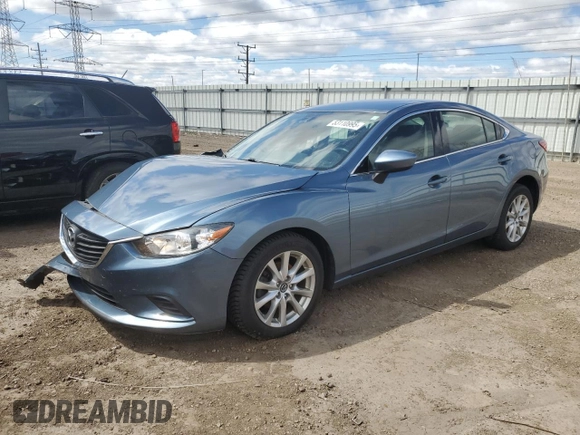 2015 Mazda 6 i Sport with VIN JM1GJ1U64F1163382, listed as a Copart auction lot 53110995 with 90,326 mi miles and Salvage Title. Bid and sale history available at DreamBid. Image 1.