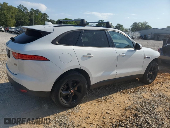 2018 Jaguar F-Pace 25t Premium with VIN SADCJ2FX4JA294089, listed as a Copart auction lot 52994485 with 86,501 mi miles and Salvage Title. Bid and sale history available at DreamBid. Image 3.