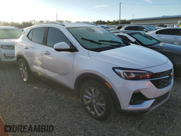 2020 Buick Encore GX Essence with VIN KL4MMFS24LB090618, listed as a Copart auction lot 73885004 with Not provided miles and Salvage title. Bid and sale history available at DreamBid. Image 4.