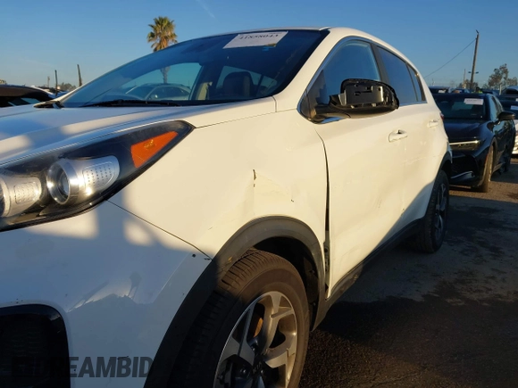 2020 Kia Sportage LX with VIN KNDPM3AC2L7733689, listed as a IAAI auction lot 41858043 with 93,979 mi miles and . Bid and sale history available at DreamBid. Image 6.