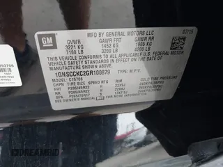 2016 Chevrolet Tahoe LTZ z VIN 1GNSCCKC2GR100879, wystawiony jako IAAI lot #41112832 z przebiegiem 213 649 mil mil oraz . Historia ofert i sprzedaży dostępna na DreamBid. Obrazek 9.