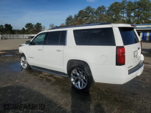 2019 Chevrolet Suburban LT with VIN 1GNSCJKC8KR354299, listed as a Copart auction lot 84266174 with 77,780 mi miles and Salvage Title. Bid and sale history available at carsss.com. Image 2.