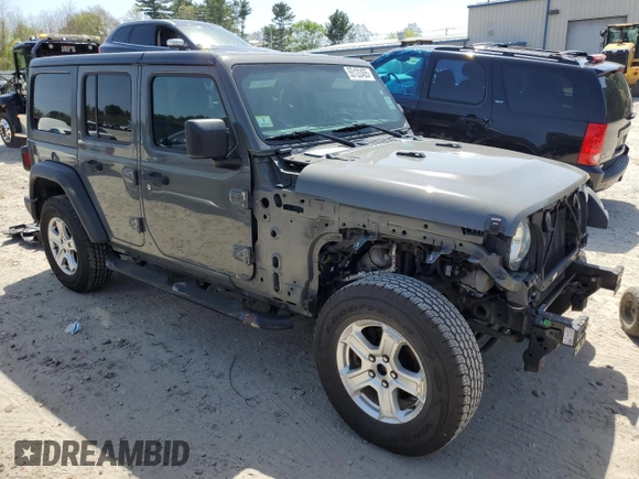 2019 Jeep Wrangler Unlimited Sport Altitude z VIN 1C4HJXDG4KW529970, wystawiony jako Copart lot #55122455 z przebiegiem 78 460 mil mil oraz Szkoda całkowita • Salvage title. Historia ofert i sprzedaży dostępna na DreamBid. Obrazek 4.