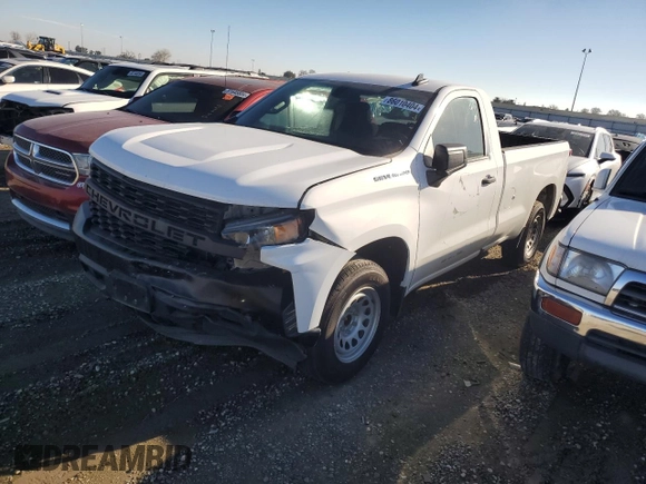 2021 Chevrolet Silverado 1500 Work Truck with VIN 3GCNWAEK6MG329873, listed as a Copart auction lot 86010404 with 84,011 mi miles and Salvage Title. Bid and sale history available at carsss.com. Image 1.