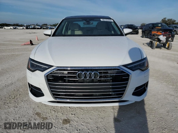 2021 Audi A6 Premium Plus with VIN WAUE8AF24MN031836, listed as a Copart auction lot 48122435 with 9,751 mi miles and Non Repairable. Bid and sale history available at carsss.com. Image 5.